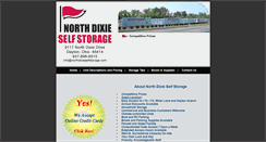 Desktop Screenshot of northdixieselfstorage.com