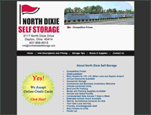 Tablet Screenshot of northdixieselfstorage.com